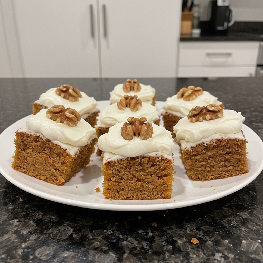 Easy Easy Easter Carrot Cake Bites with Cream Cheese Frosting with Cream Cheese Frosting