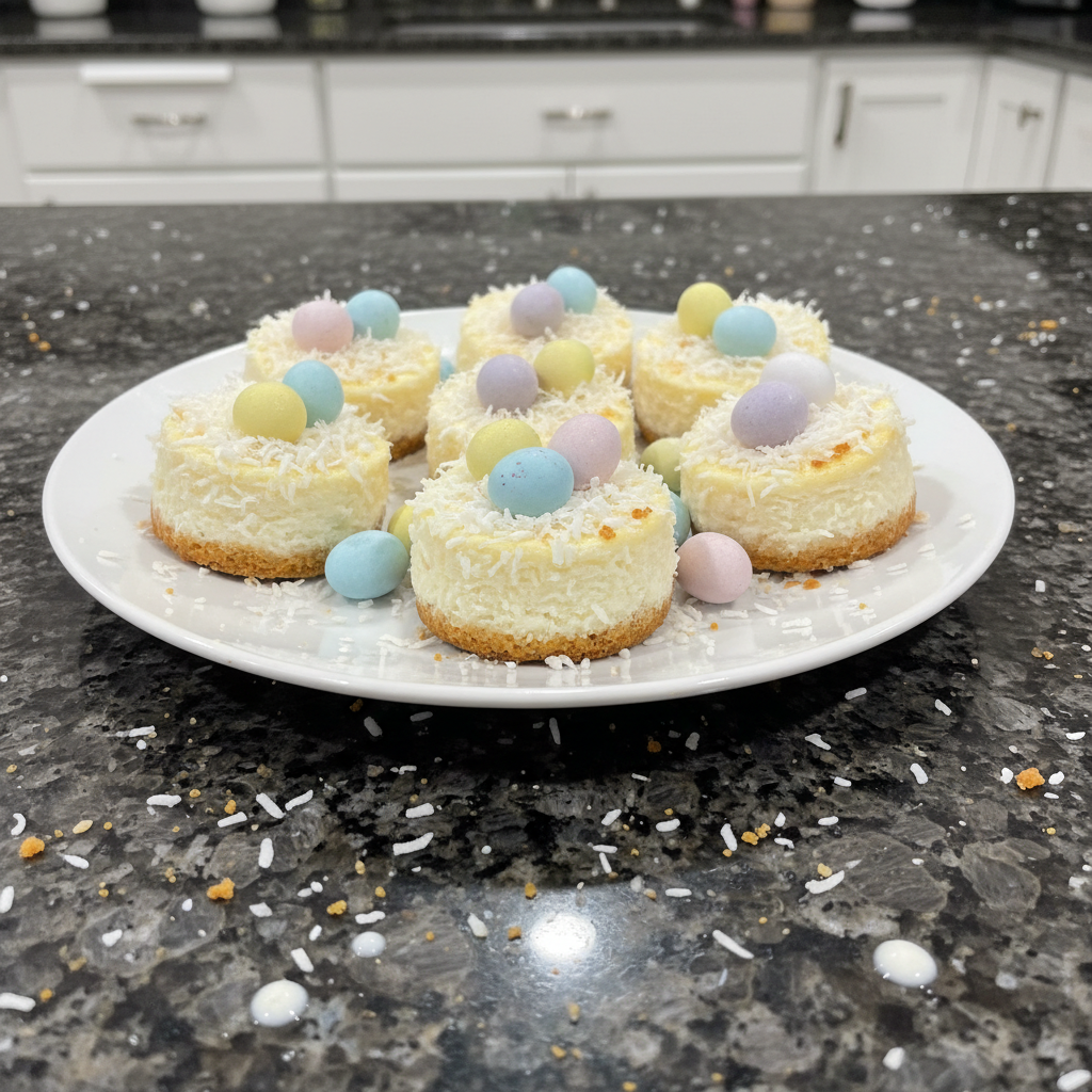 Salted Malted Easter Egg Cheesecake Bites Mini: Easy Recipe