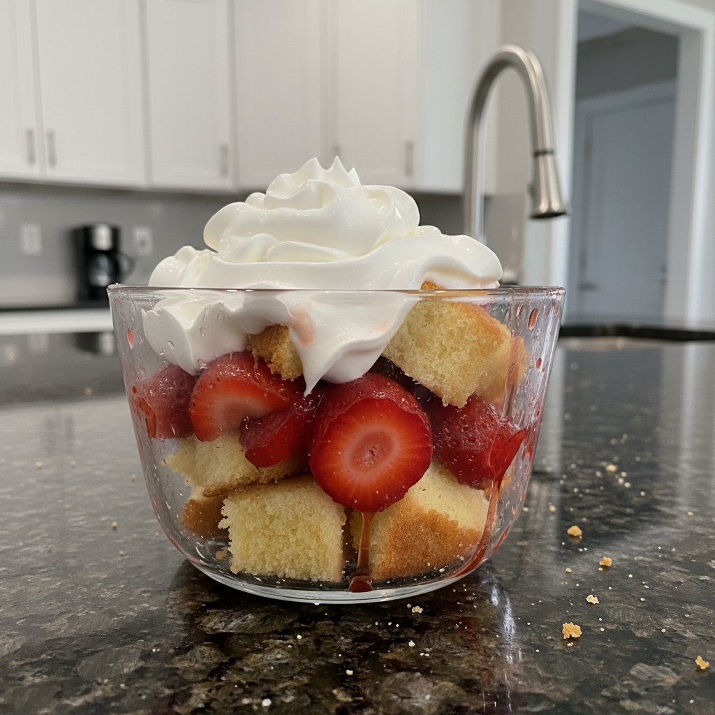 Strawberry Shortcake with Cool Whip